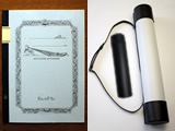 A3サイズの大学ノート「ガリバー」、専用革製ケース・ペンケース